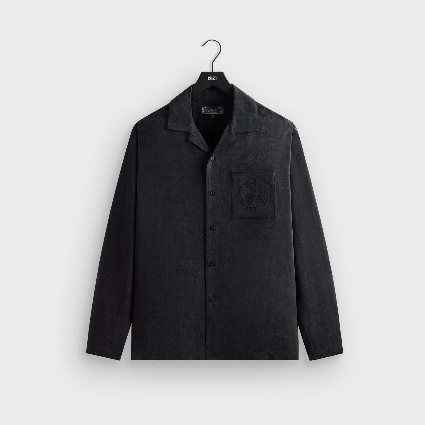 Men Kith Kith Adonis Camp Collar Shirt - Black