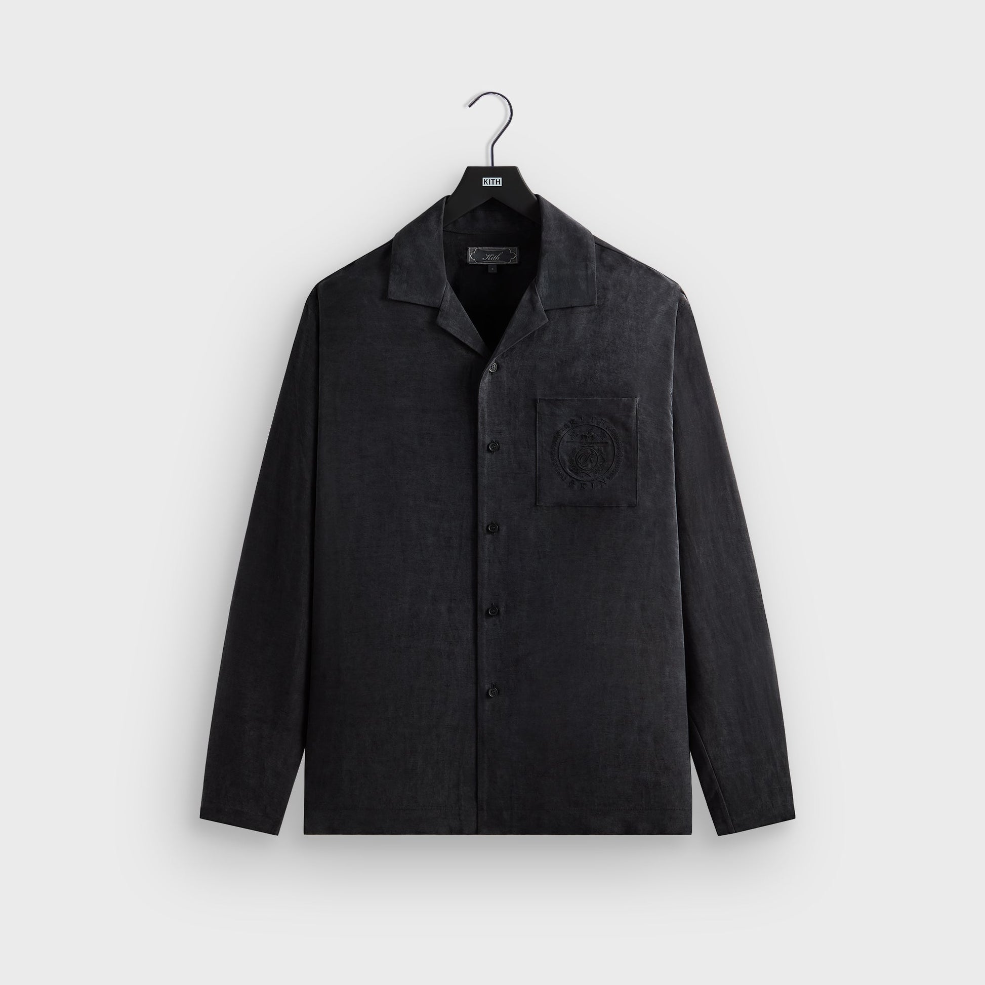 Men Kith Kith Adonis Camp Collar Shirt - Black