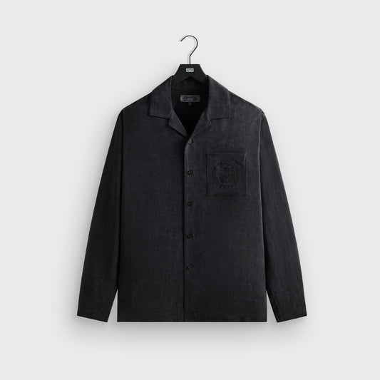 Men Kith Kith Adonis Camp Collar Shirt - Black