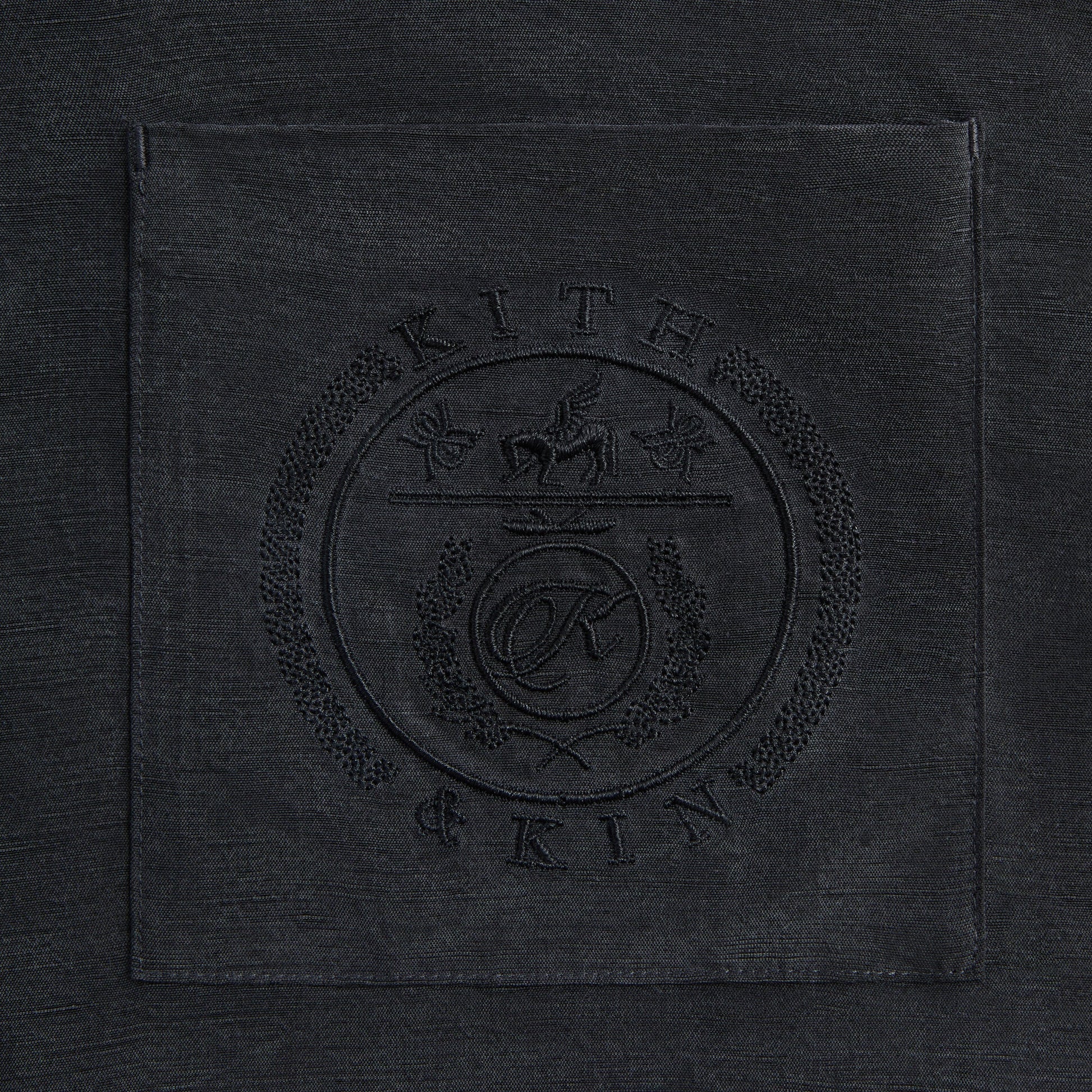 Men Kith Kith Adonis Camp Collar Shirt - Black