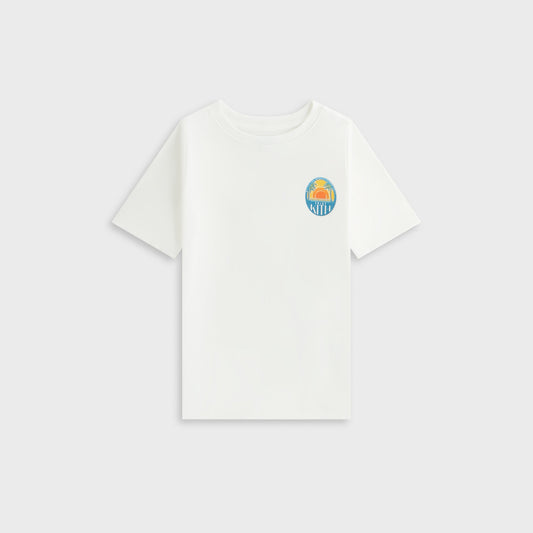 Kids Kith Kith Kids Sunset Vacation Tee - White