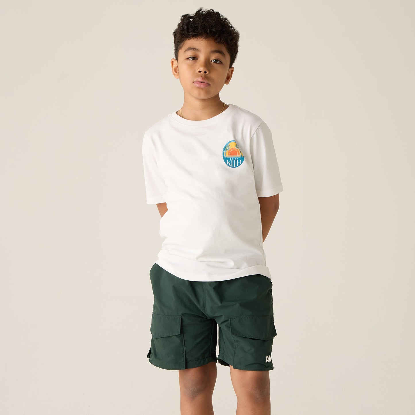 Kids Kith Kith Kids Sunset Vacation Tee - White