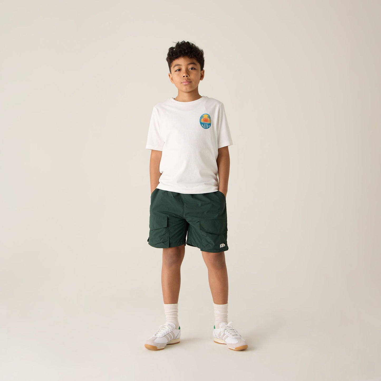 Kids Kith Kith Kids Sunset Vacation Tee - White