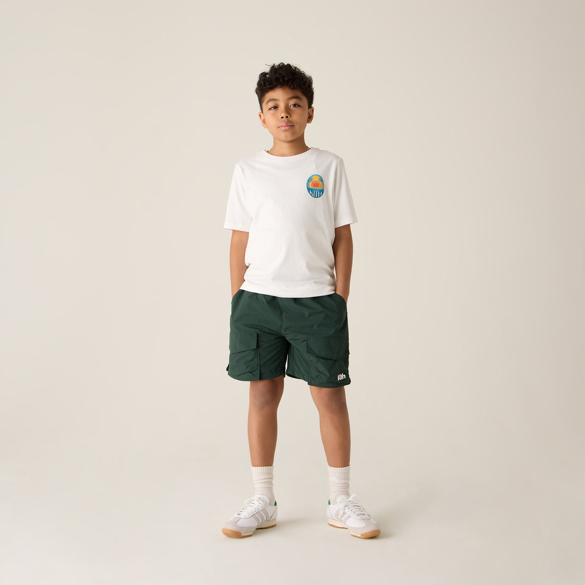 Kids Kith Kith Kids Sunset Vacation Tee - White