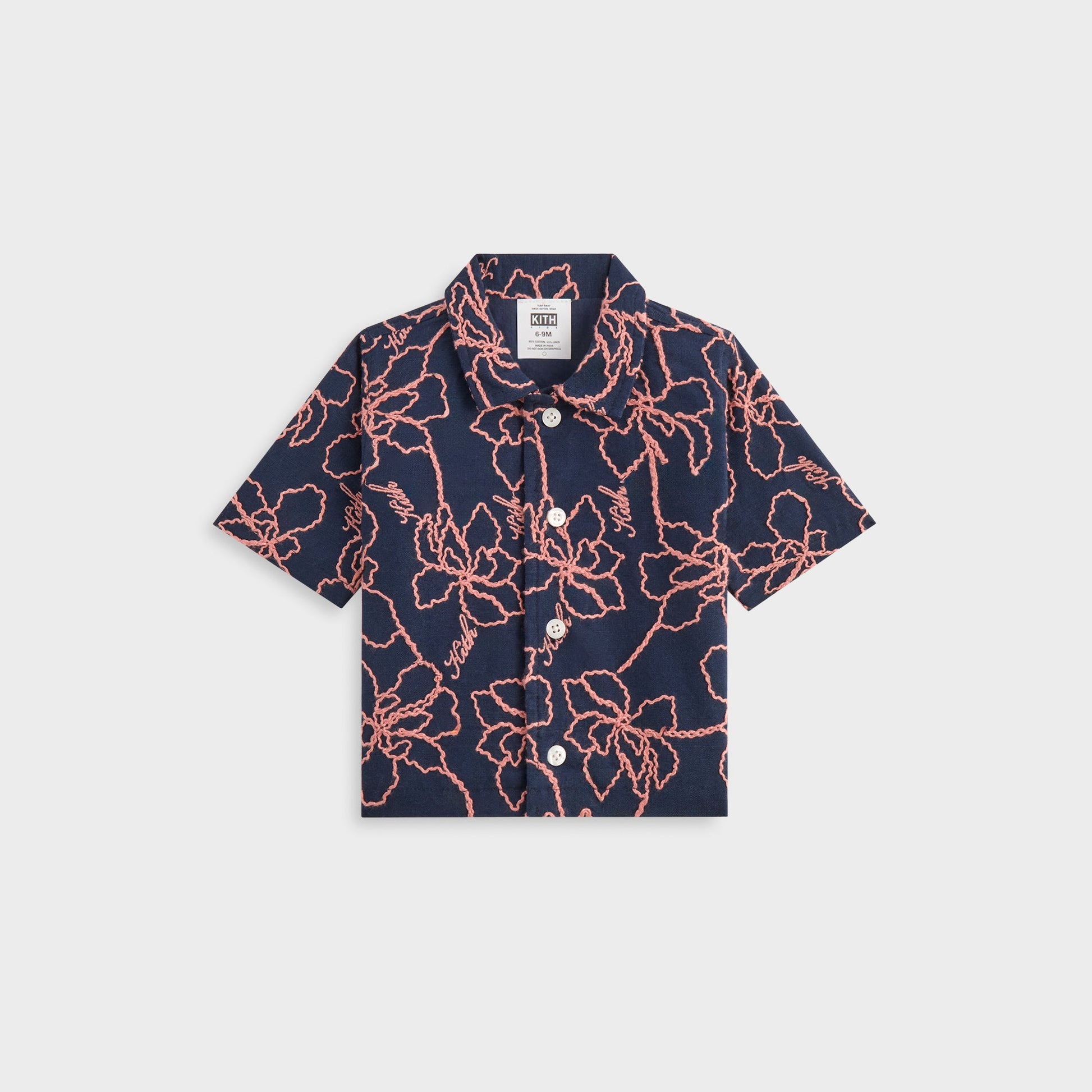 Kids Kith Kith Baby Iris Bennet Camp Shirt - Nocturnal