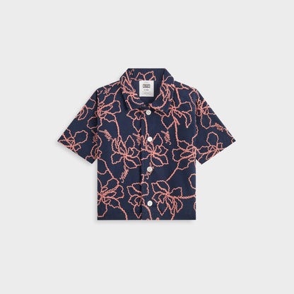 Kids Kith Kith Baby Iris Bennet Camp Shirt - Nocturnal