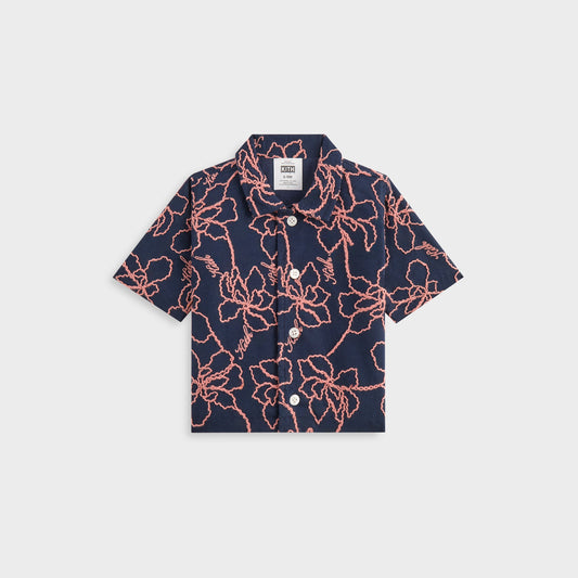 Kids Kith Kith Baby Iris Bennet Camp Shirt - Nocturnal