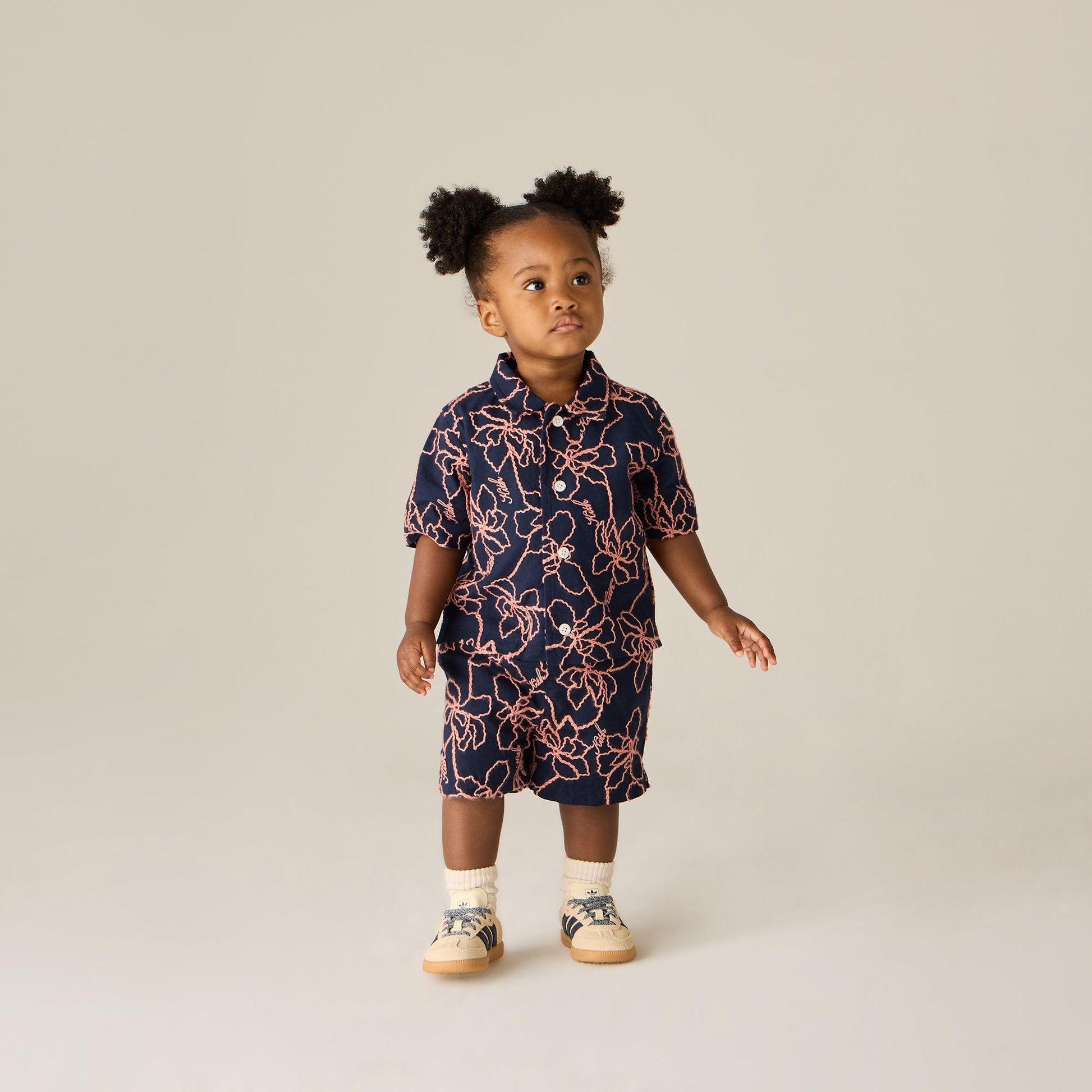 Kids Kith Kith Baby Iris Bennet Camp Shirt - Nocturnal