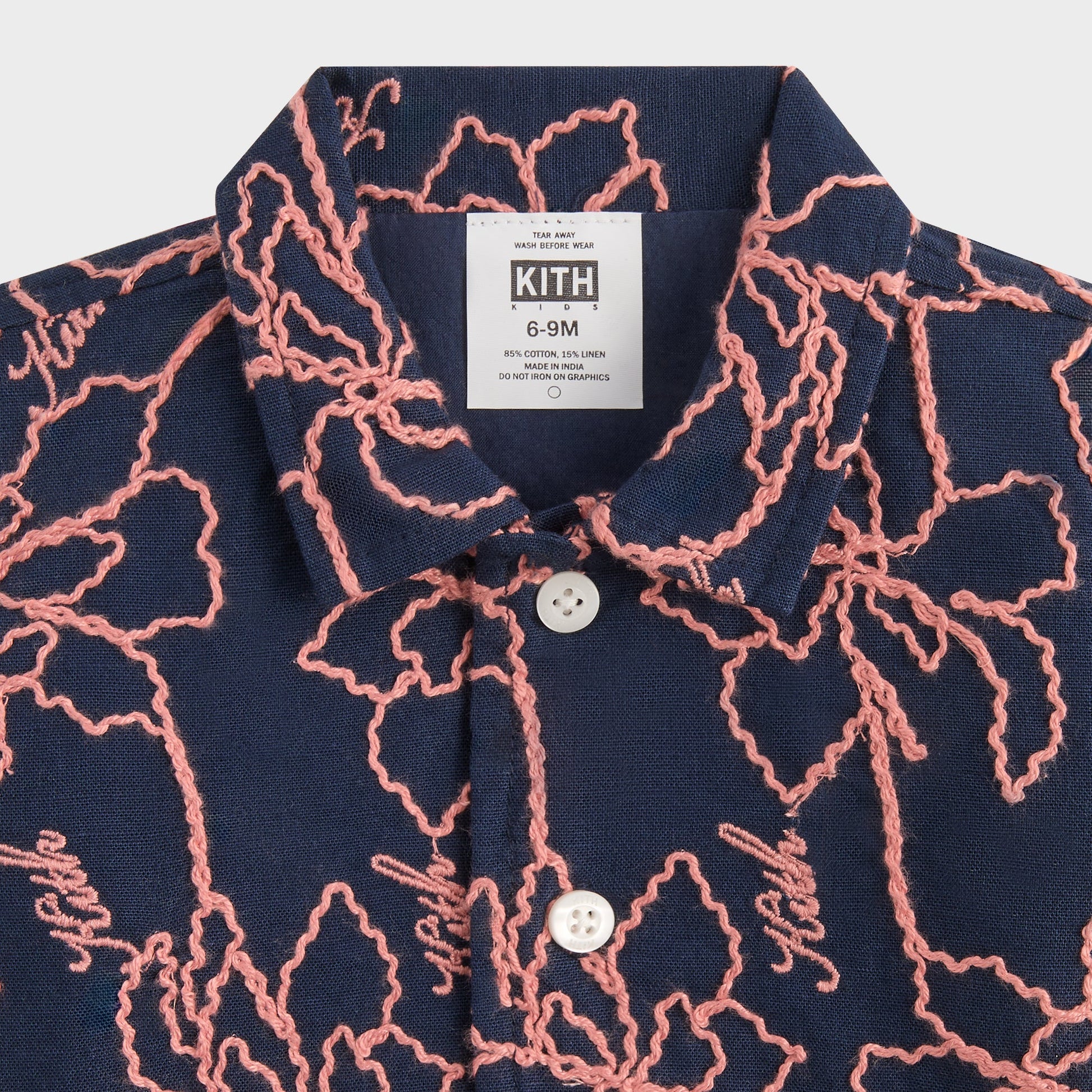 Kids Kith Kith Baby Iris Bennet Camp Shirt - Nocturnal