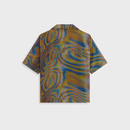 Kids Kith Kith Kids Moire Camp Shirt - Black