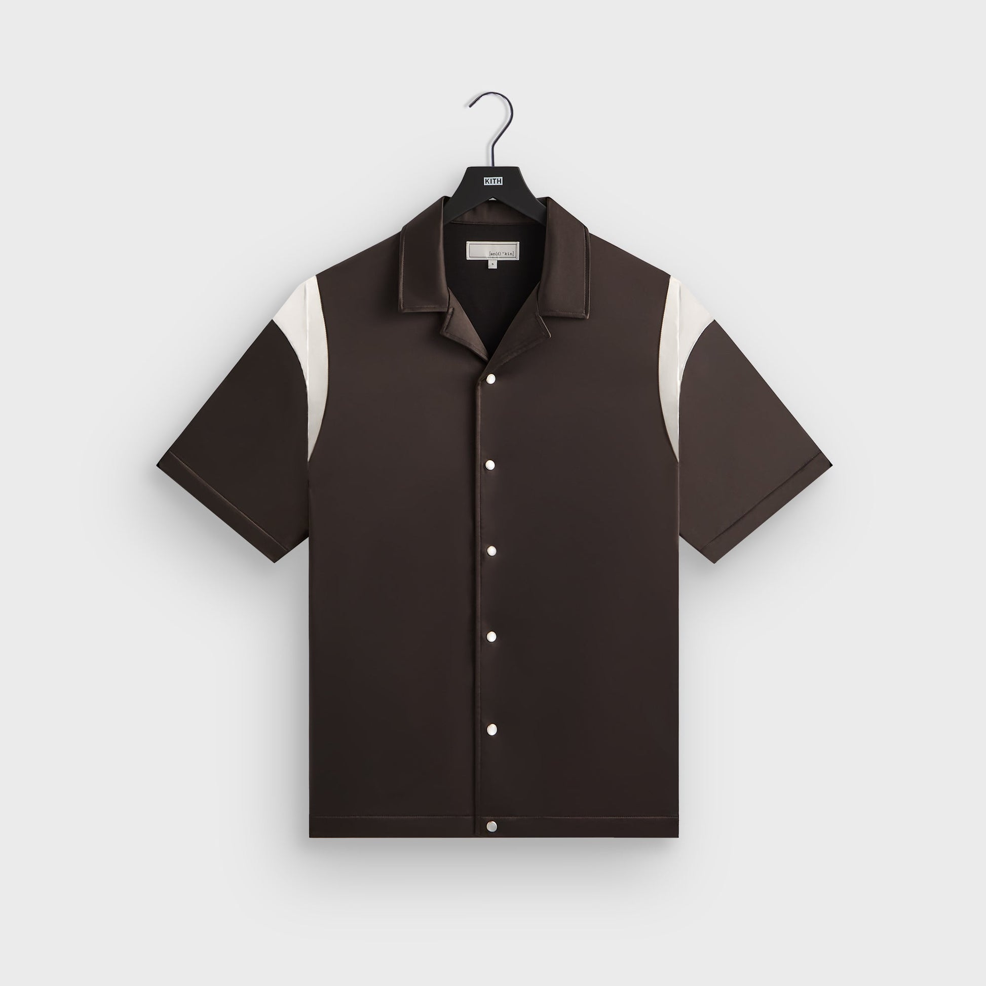 Men Kith &Kin Washed Satin Landon Souvenir Shirt - Kindling