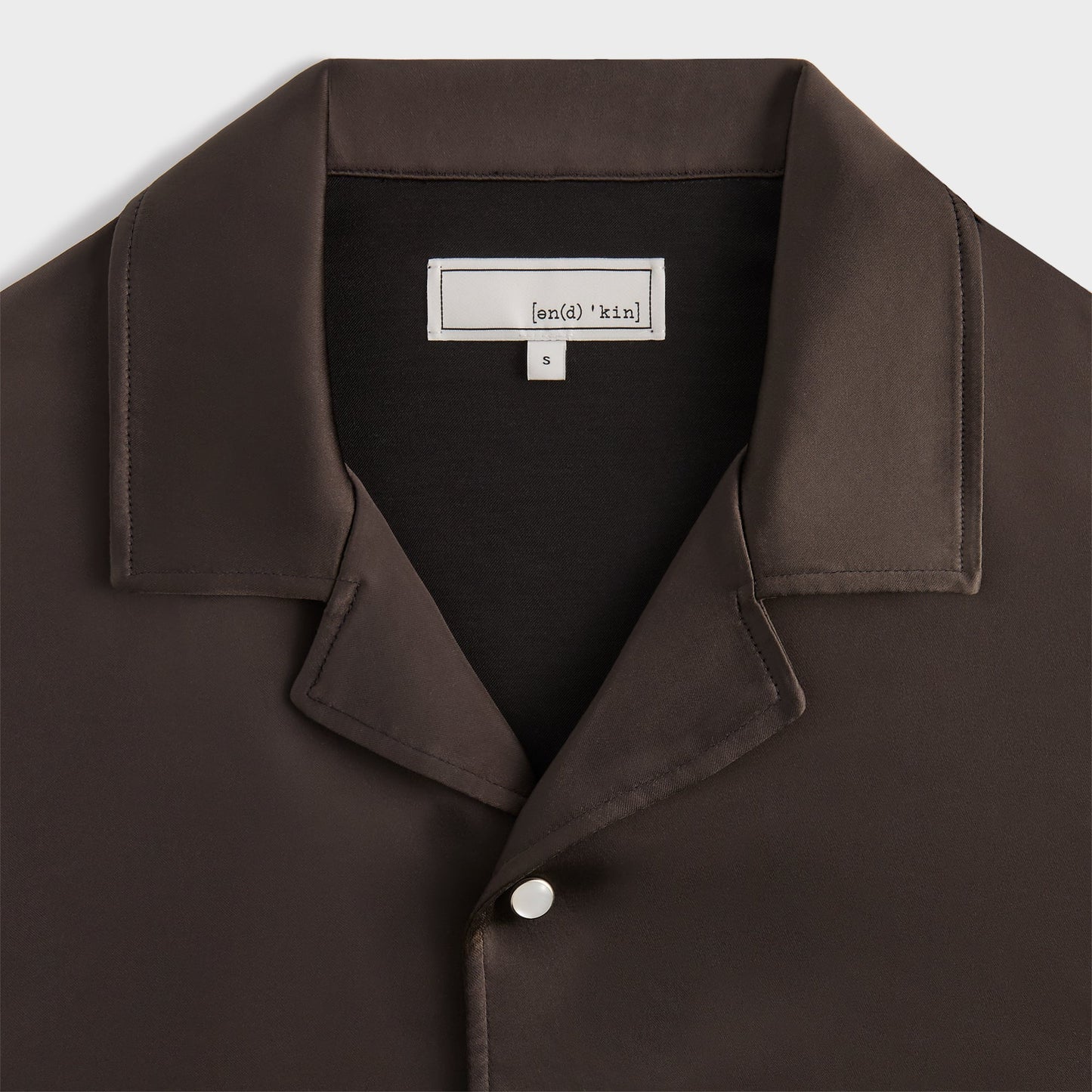 Men Kith &Kin Washed Satin Landon Souvenir Shirt - Kindling