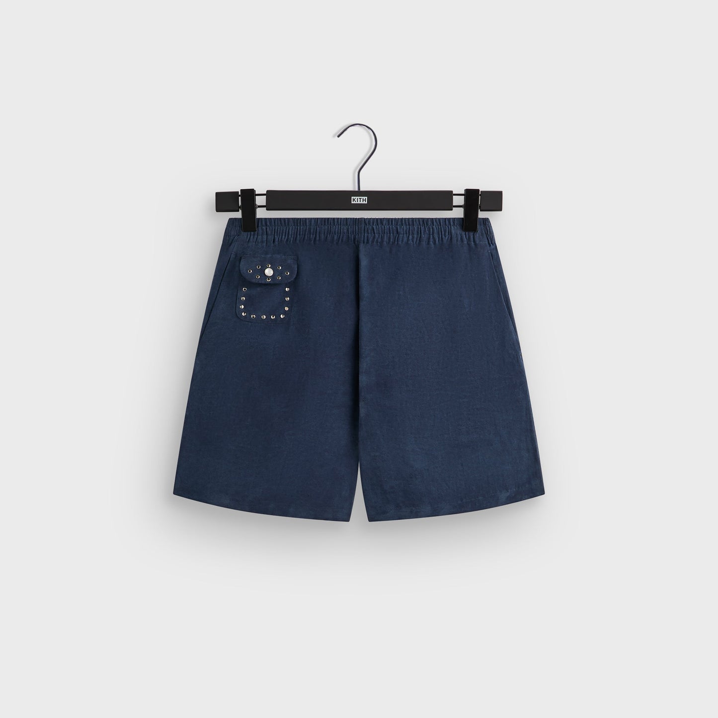 Men Kith &Kin Cupro Linen Kellen Short - Nocturnal