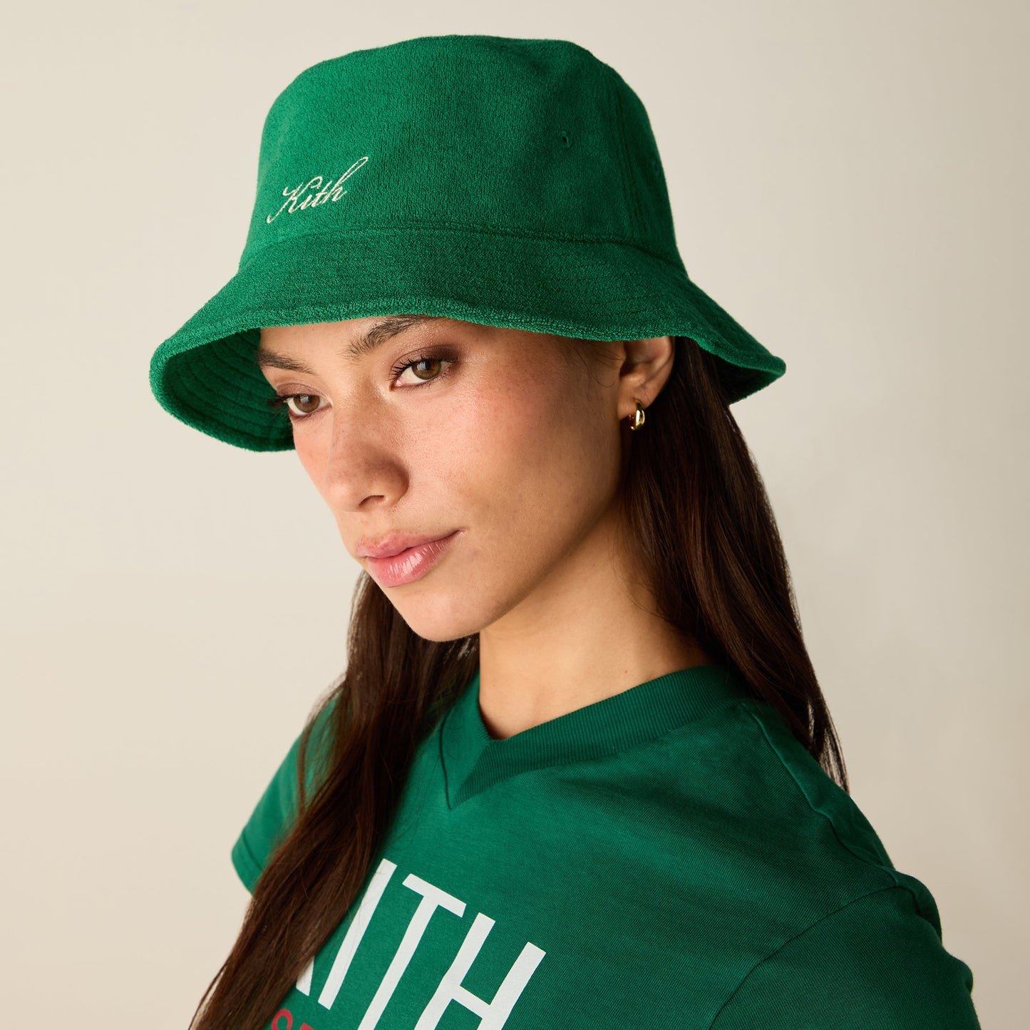Women Kith Kith Women Towel Bucket Hat - Newt