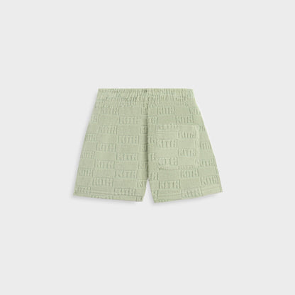 Kids Kith Kith Kids Monogram Terry Liam Short - Tranquility