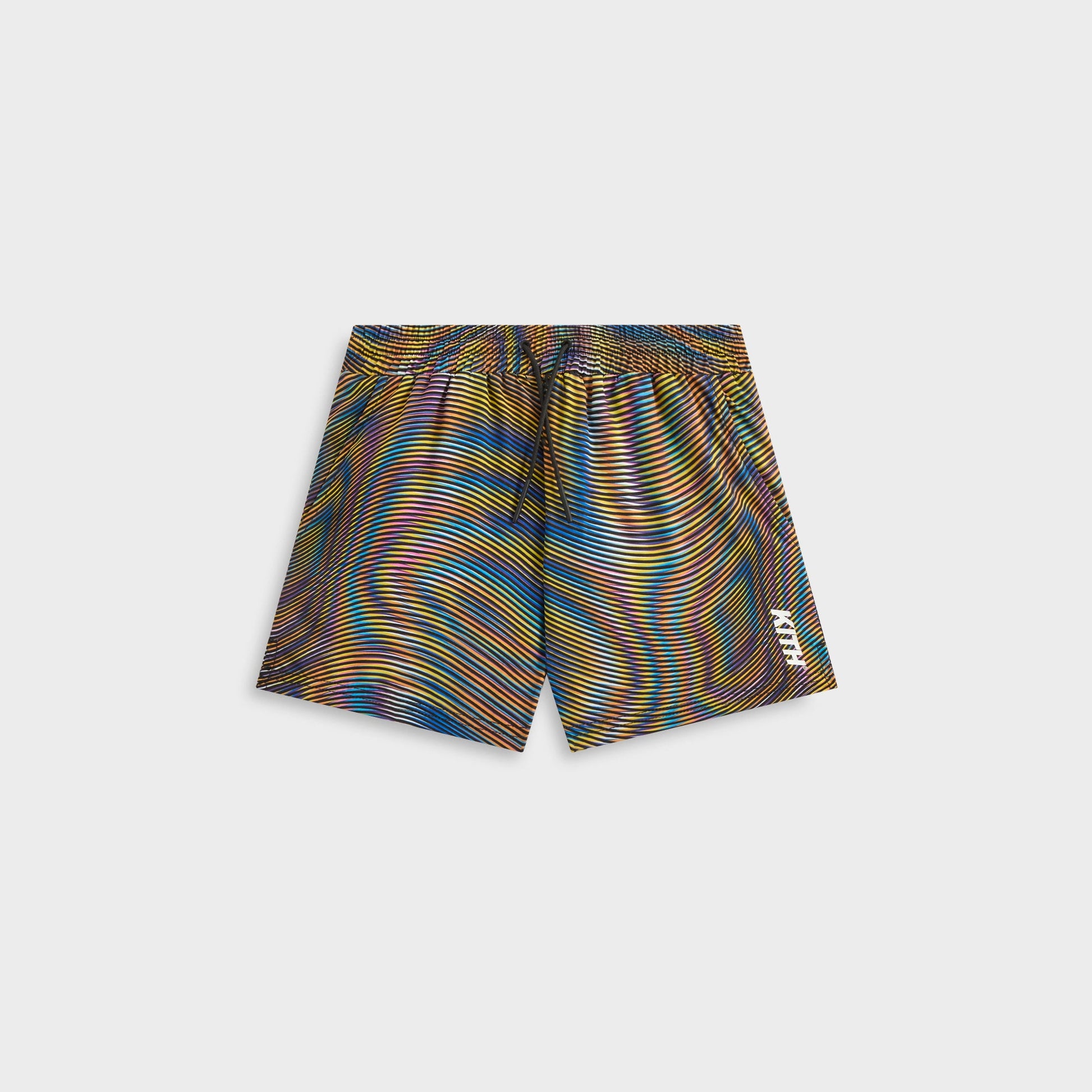Kids Kith Kith Kids Moire Kai Swim Trunk - Black