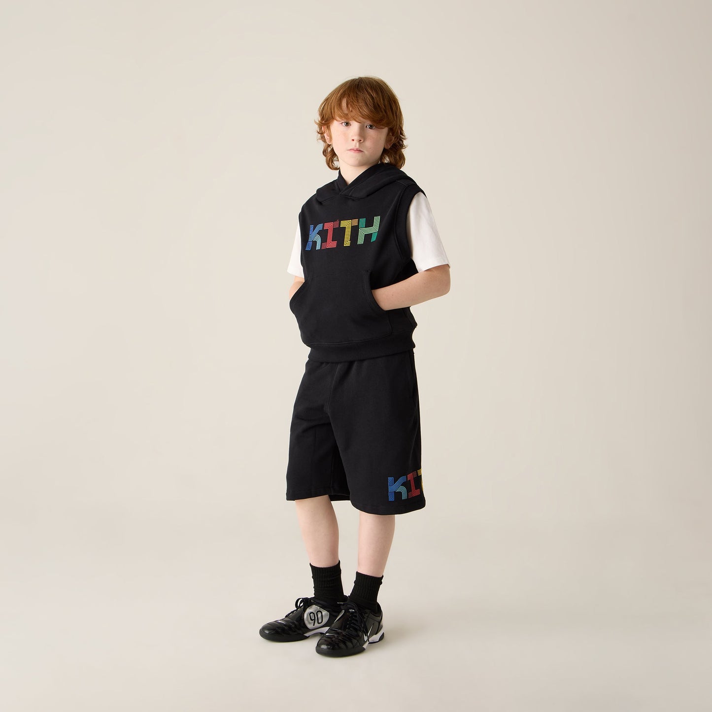 Kids Kith Kith Kids Pathways Nelson Short - Black