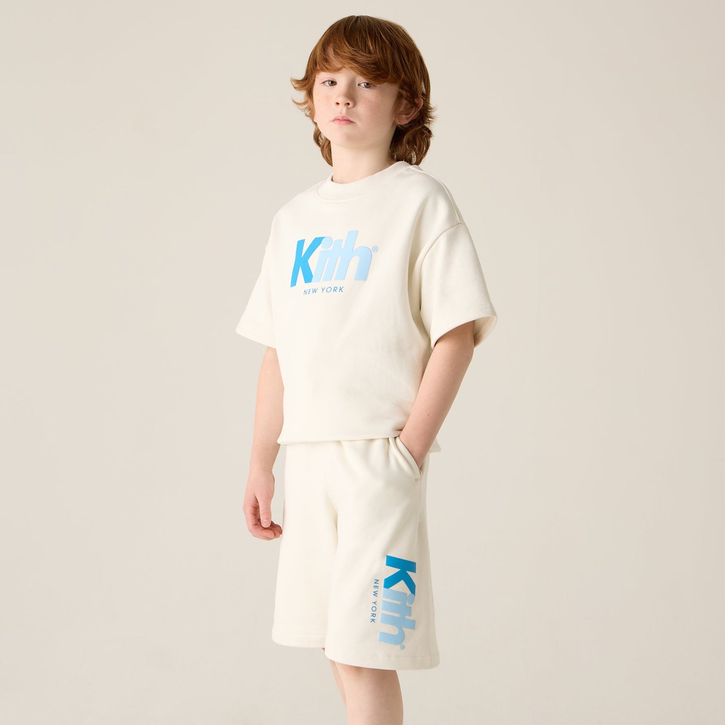 Kids Kith Kith Kids Nelson Short Sleeve Crewneck - Silk