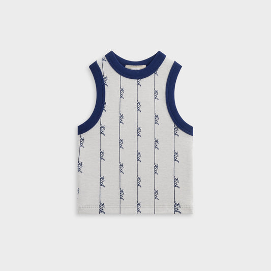 Kids Kith Kith Kids Script Knit Tiana Tank - Sandrift