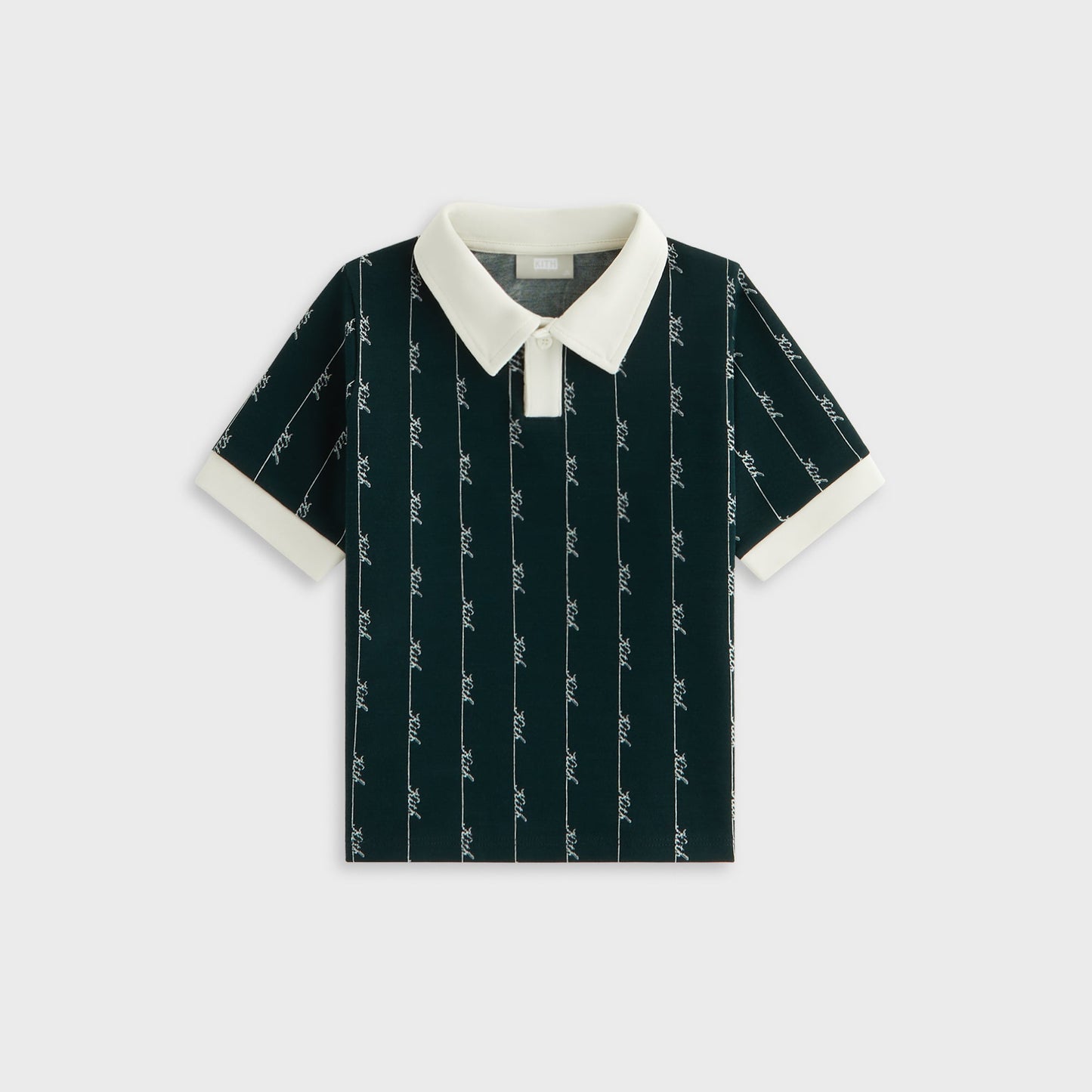Kids Kith Kith Kids Script Knit Tilden Polo - Stadium