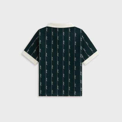 Kids Kith Kith Kids Script Knit Tilden Polo - Stadium