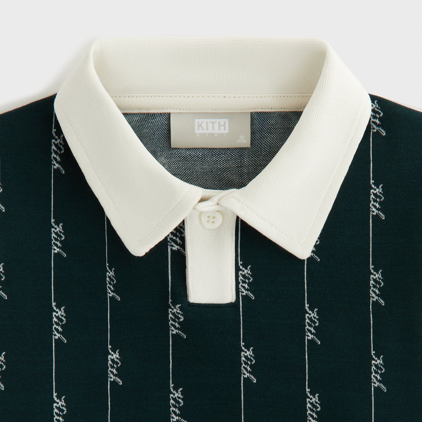 Kids Kith Kith Kids Script Knit Tilden Polo - Stadium