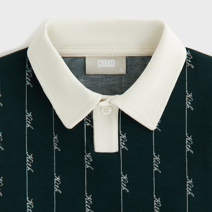 Kids Kith Kith Kids Script Knit Tilden Polo - Stadium