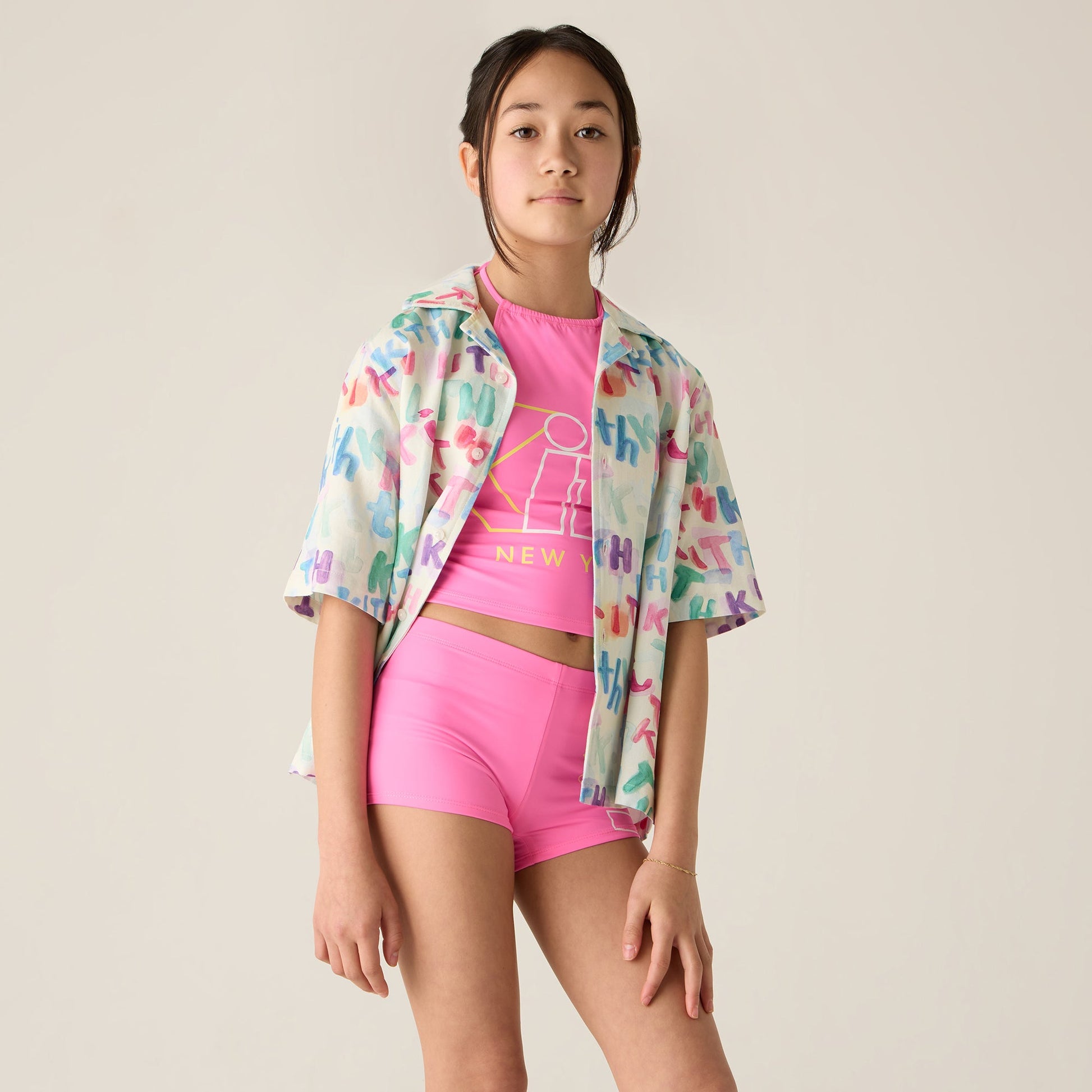 Kids Kith Kith Kids Tankini Swim Set - Peony