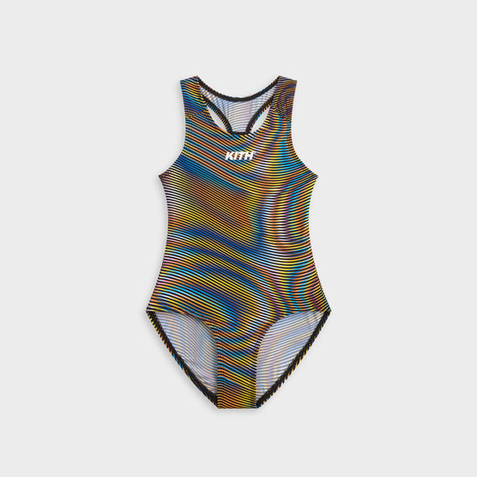 Kids Kith Kith Kids Demi Racerback Swimsuit - Black