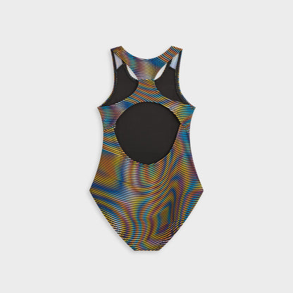Kids Kith Kith Kids Demi Racerback Swimsuit - Black
