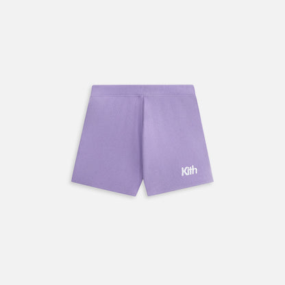 Kids Kith Kith Kids Rib Biker Short - Iris