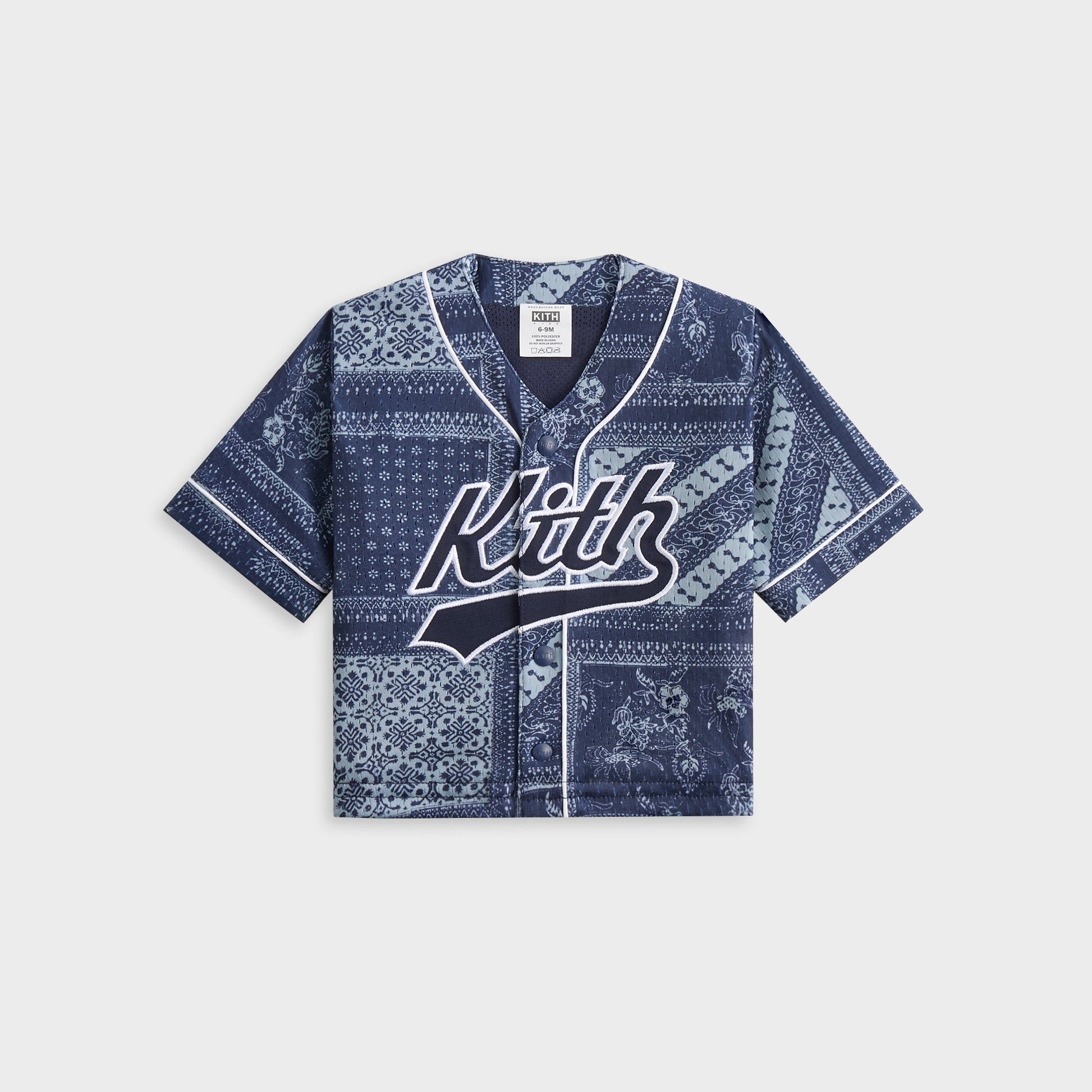Kids Kith Kith Baby Baseball Mesh Shirt - Vista