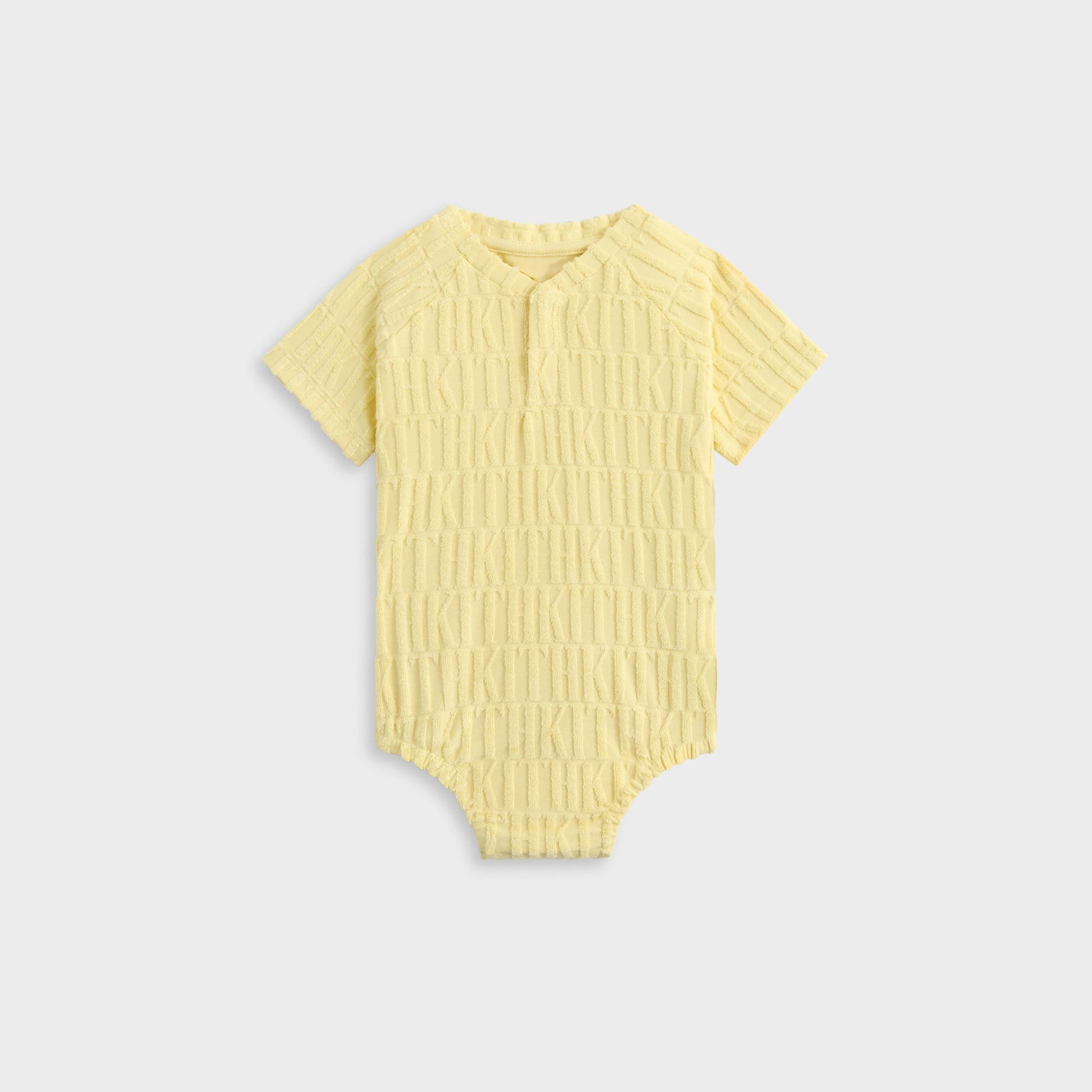 Kids Kith Kith Baby Monogram Terry Henley Romper - Ray