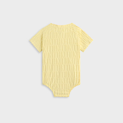 Kids Kith Kith Baby Monogram Terry Henley Romper - Ray