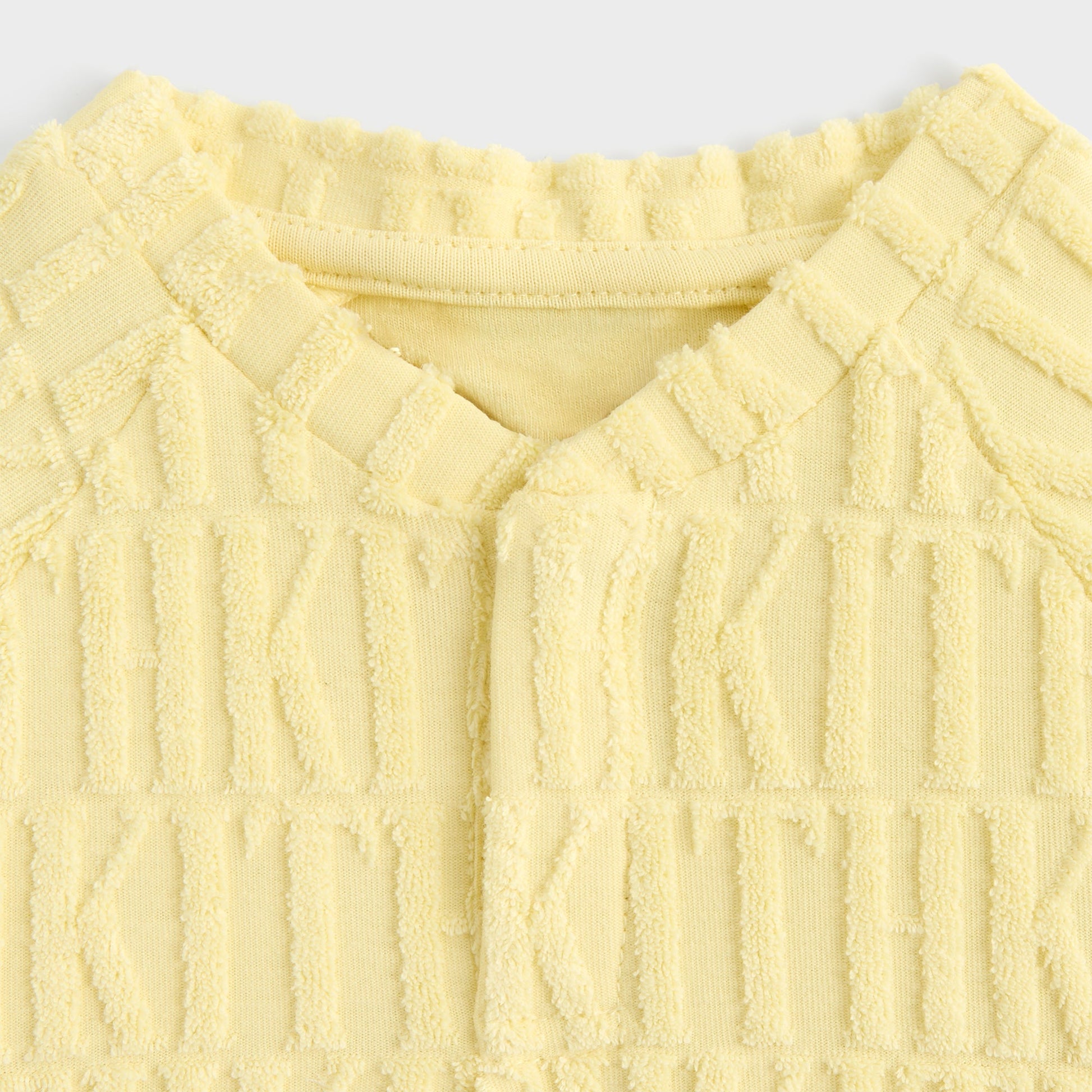 Kids Kith Kith Baby Monogram Terry Henley Romper - Ray
