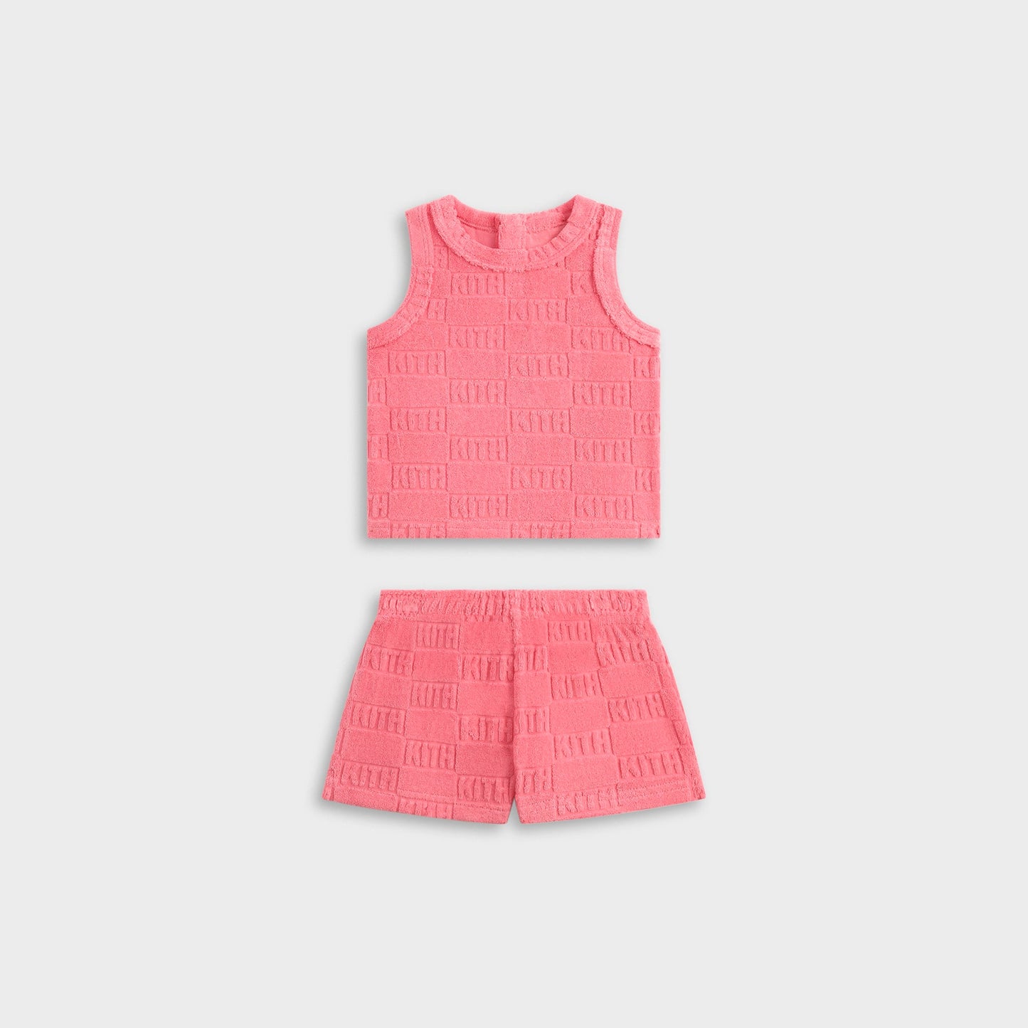 Kids Kith Kith Baby Monogram Terry Tank Set - Dawn