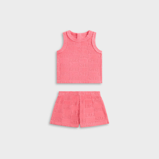 Kids Kith Kith Baby Monogram Terry Tank Set - Dawn