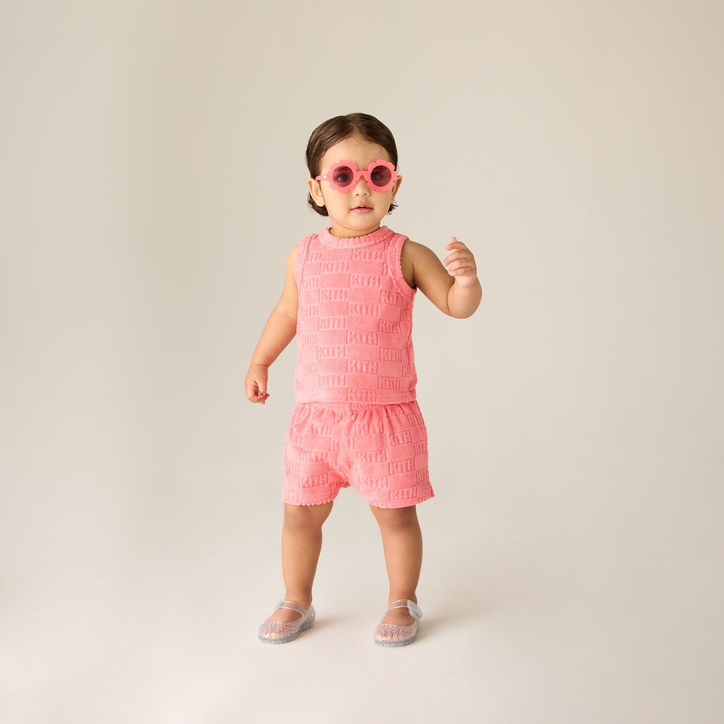 Kids Kith Kith Baby Monogram Terry Tank Set - Dawn