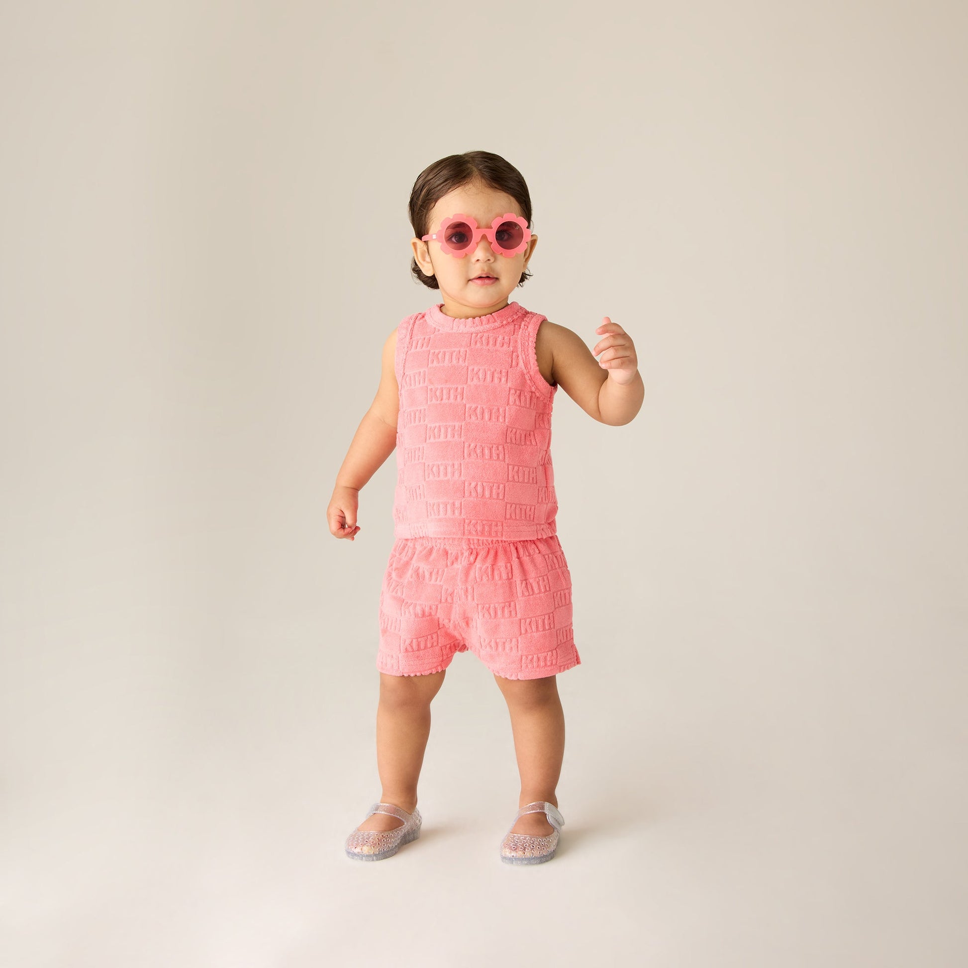 Kids Kith Kith Baby Monogram Terry Tank Set - Dawn