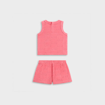 Kids Kith Kith Baby Monogram Terry Tank Set - Dawn
