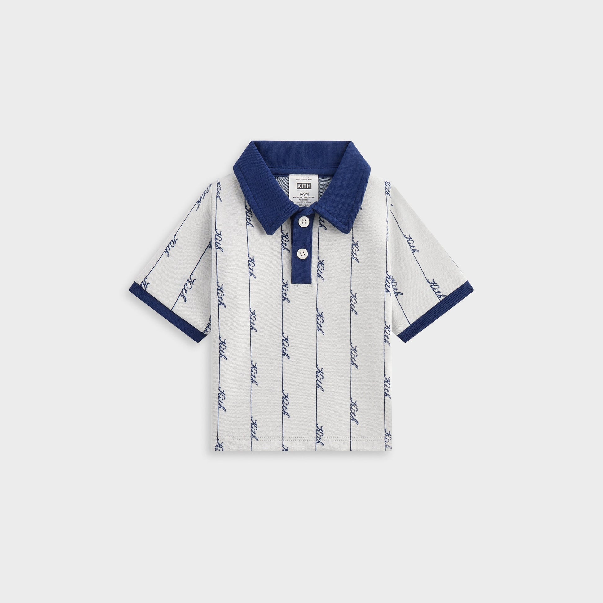 Kids Kith Kith Baby Script Knit Tilden Polo - Sandrift