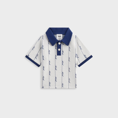 Kids Kith Kith Baby Script Knit Tilden Polo - Sandrift