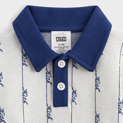 Kids Kith Kith Baby Script Knit Tilden Polo - Sandrift