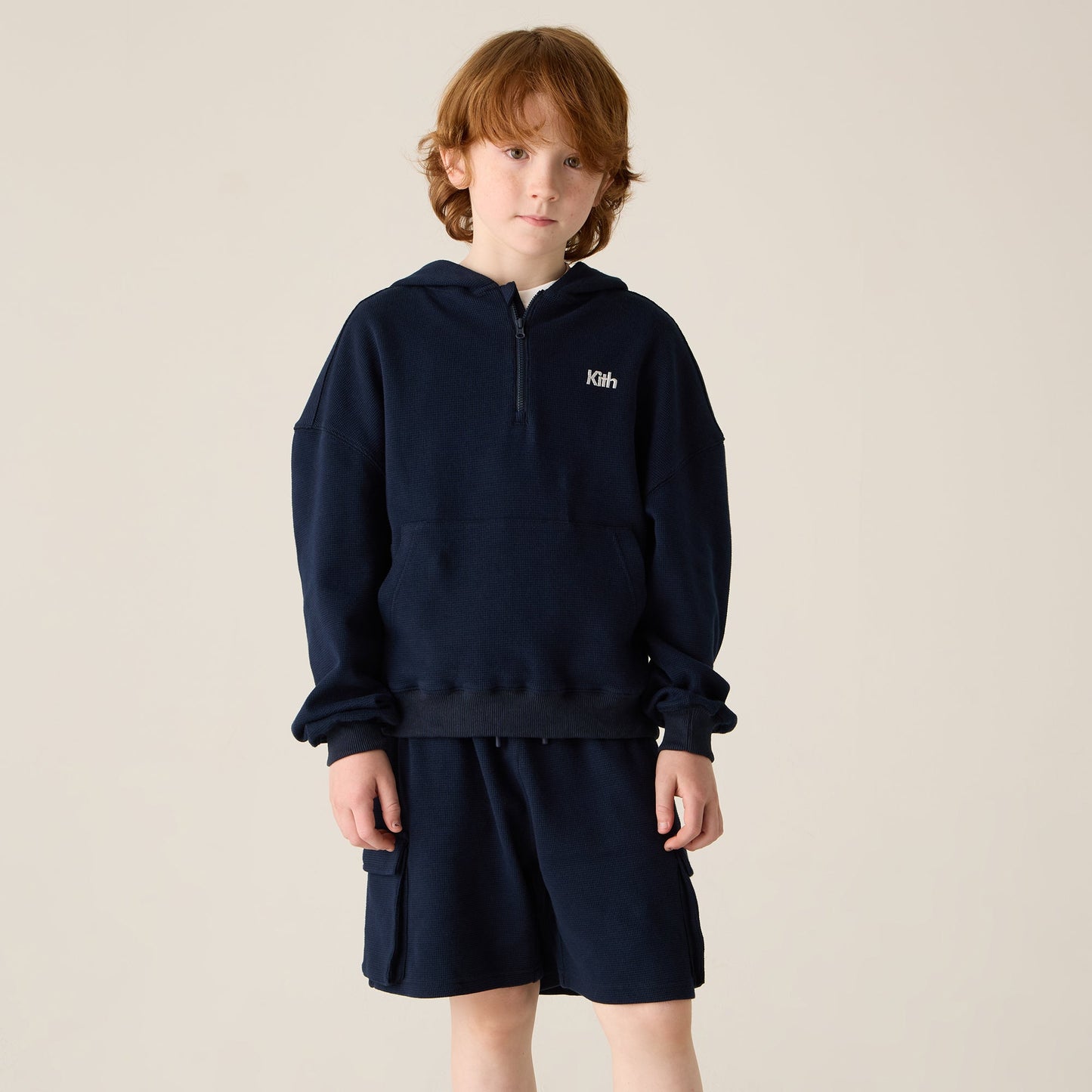 Kids Kith Kith Kids Waffle Fairfax Short - Nocturnal
