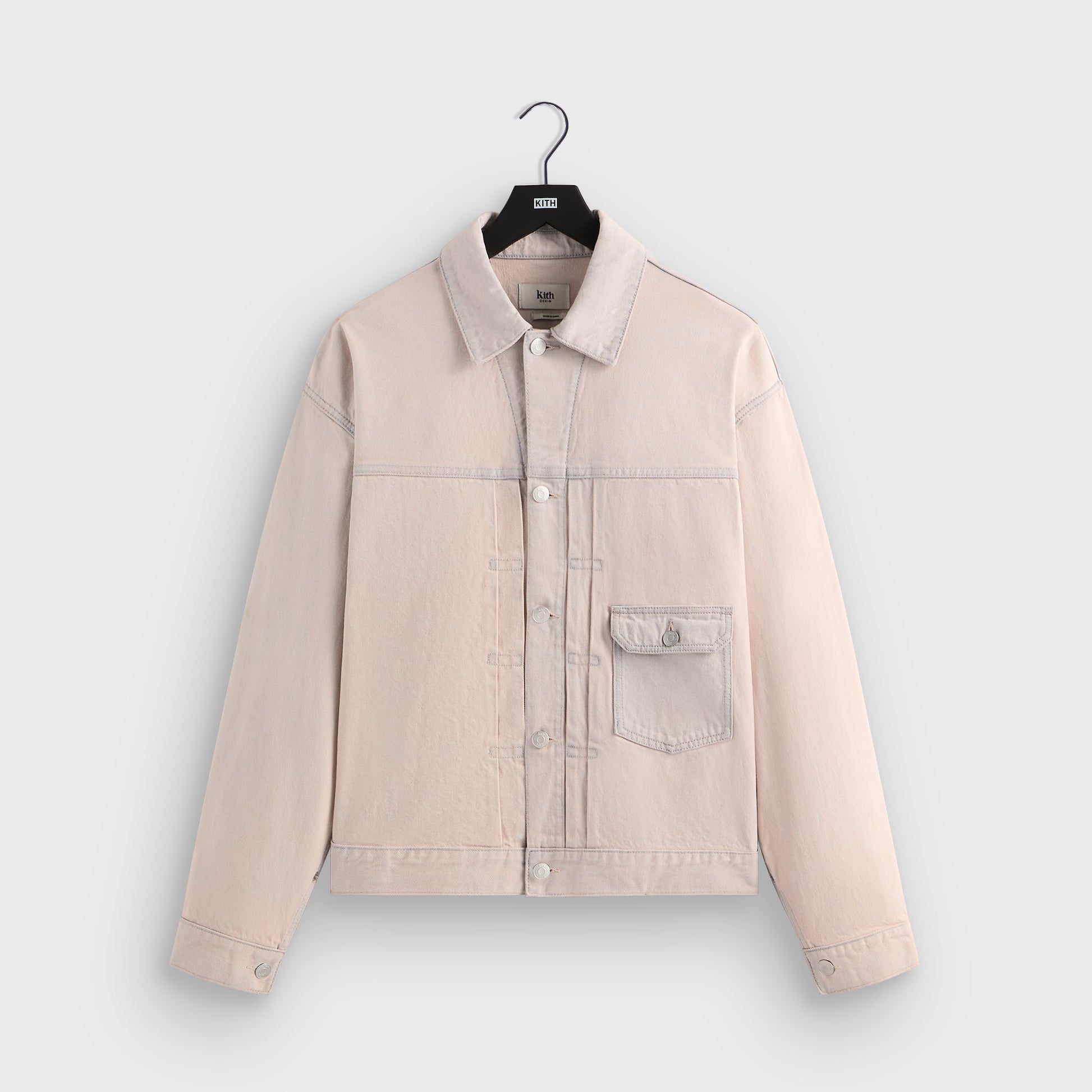 Men Kith Kith Alonzo Denim Jacket - Washed Pastel