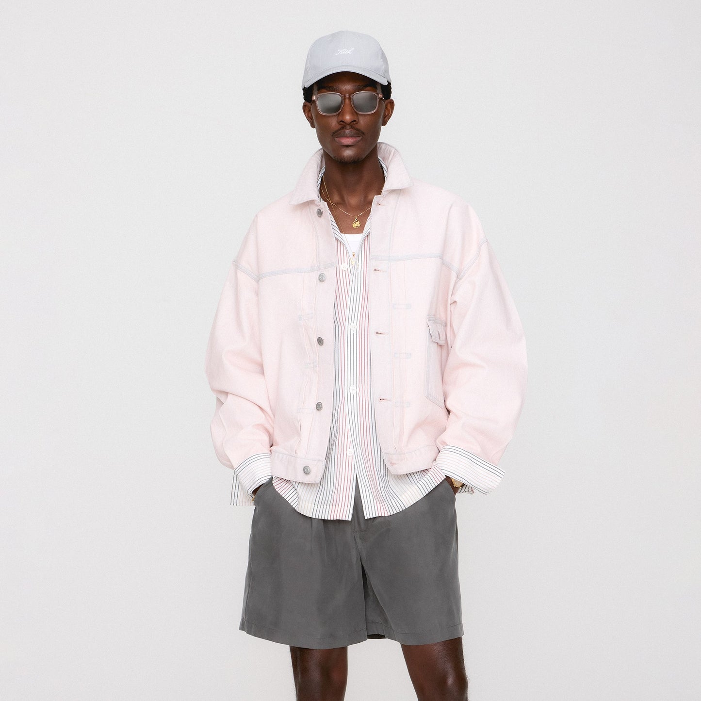 Men Kith Kith Alonzo Denim Jacket - Washed Pastel