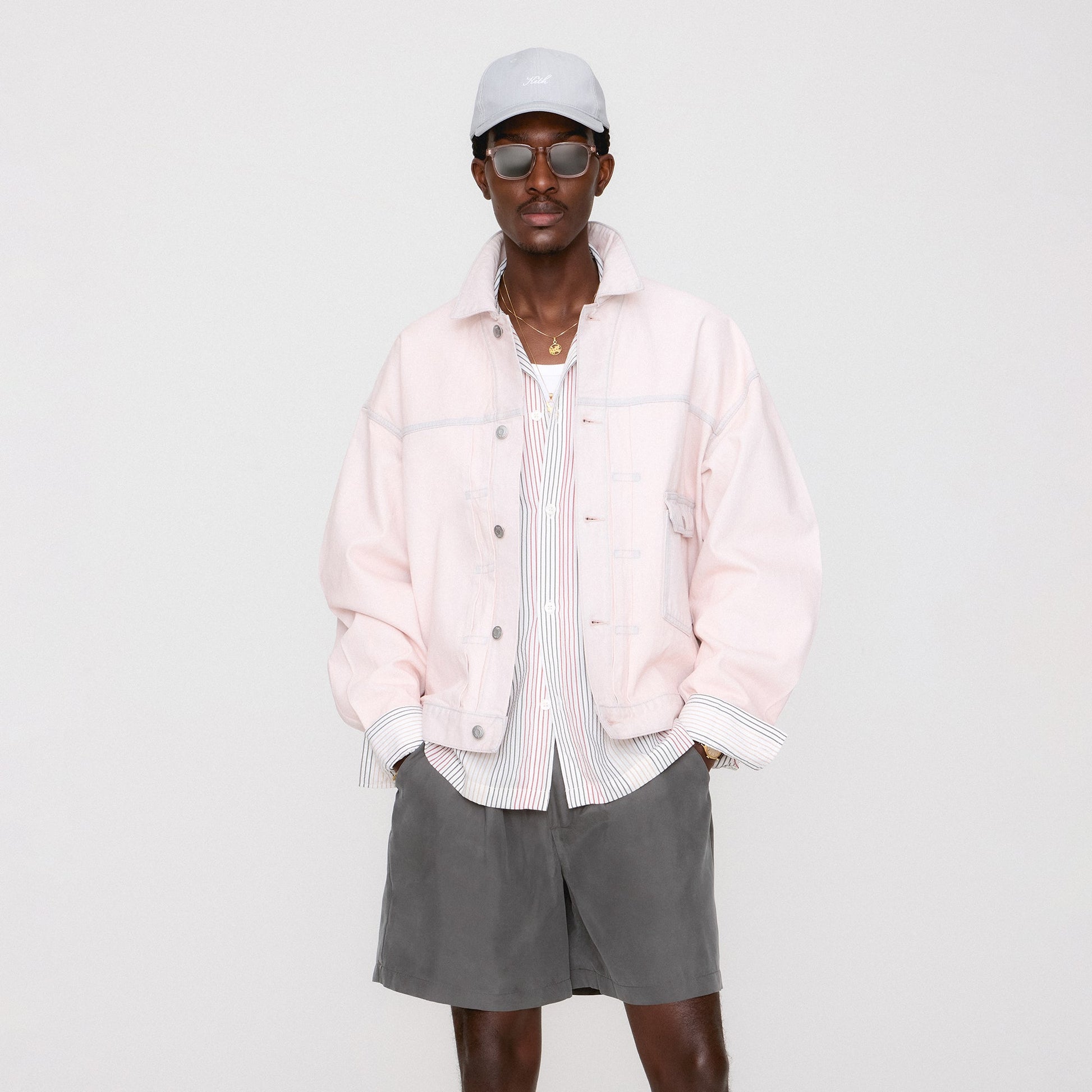Men Kith Kith Alonzo Denim Jacket - Washed Pastel
