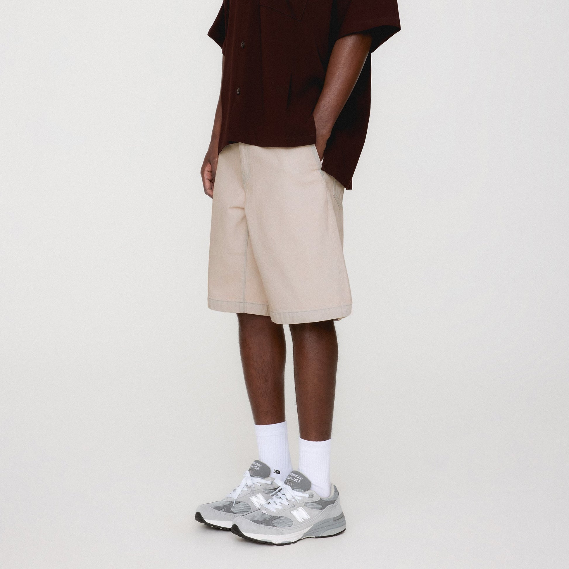 Men Kith Kith Denim Lewis Short - Washed Pastel