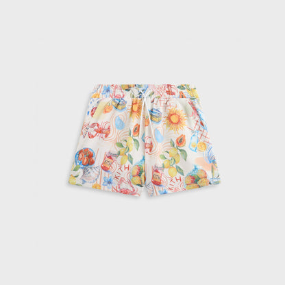 Kids Kith Kith Kids Summer Picnic Kai Swim Trunk - Sandrift