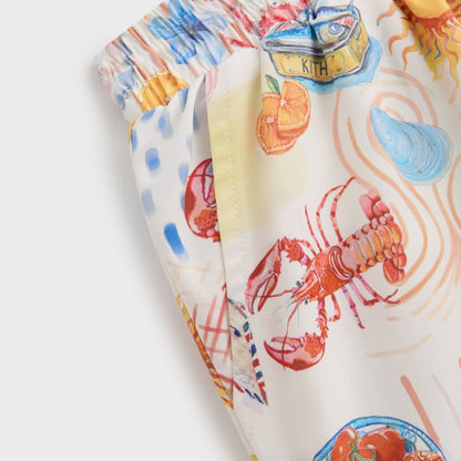 Kids Kith Kith Kids Summer Picnic Kai Swim Trunk - Sandrift